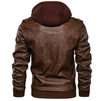 Men's Faux Leather Motorcycle Jacket – Dane