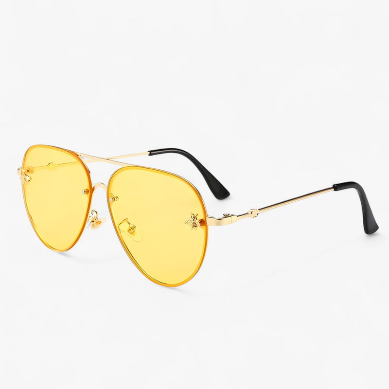 Vintage Pilot Sunglasses with Bee Detail – Halcyon