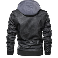 Men's Faux Leather Motorcycle Jacket – Dane