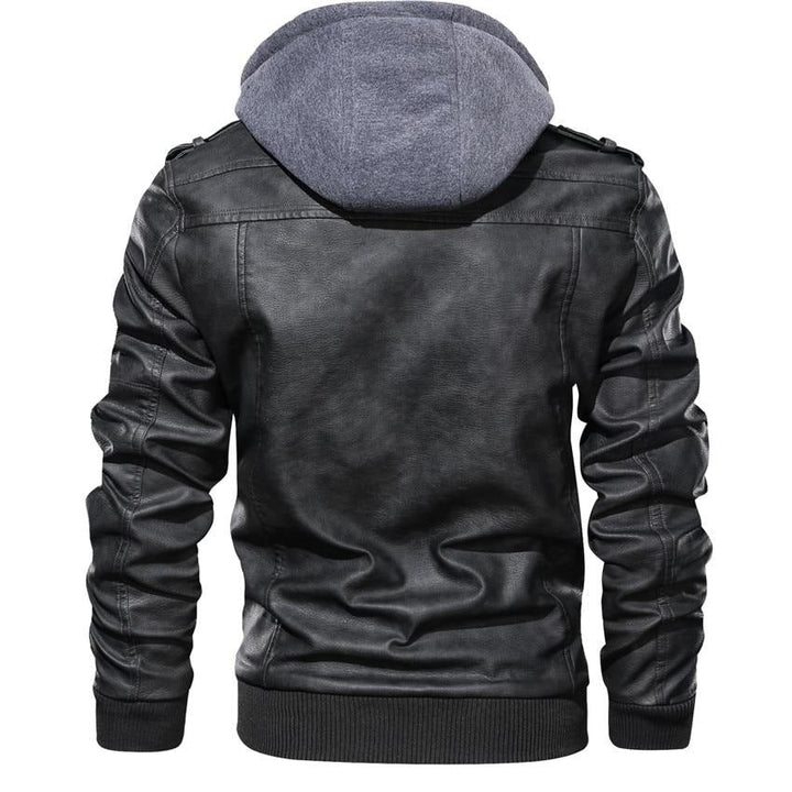 Men's Faux Leather Motorcycle Jacket – Dane