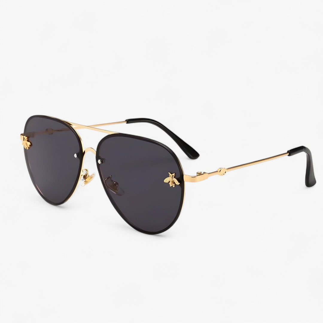 Vintage Pilot Sunglasses with Bee Detail – Halcyon
