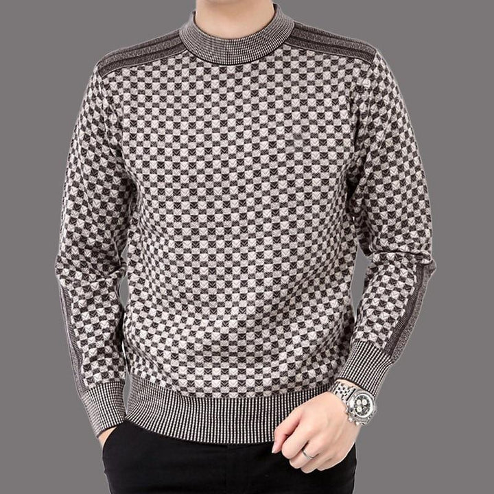 Men's Sweater with Plaid Pattern – Fabian
