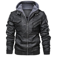 Men's Faux Leather Motorcycle Jacket – Dane