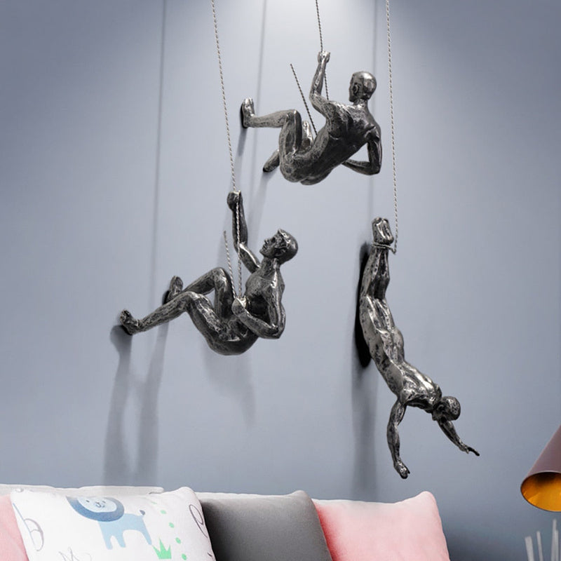 Bergbeklimmer Wandsculptuur – PeakFigures