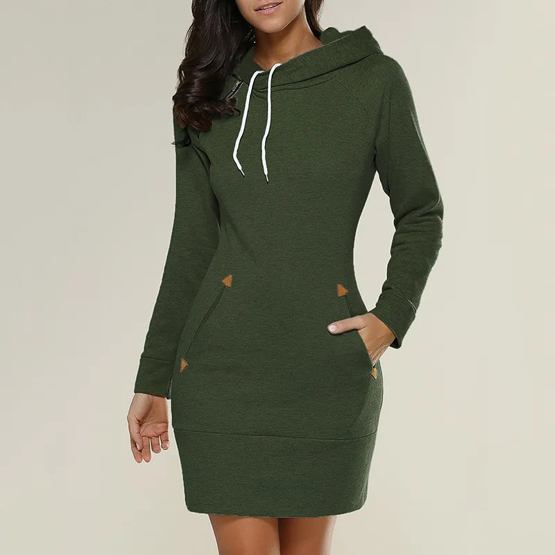 Hoody Sweatjurk met Zakken - Isabella