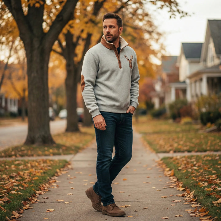 Halbzip Pullover Mit Kragen - Arvid