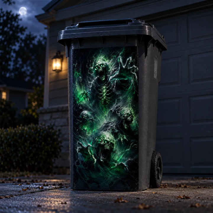 Halloween Bin Stickers - Zombin