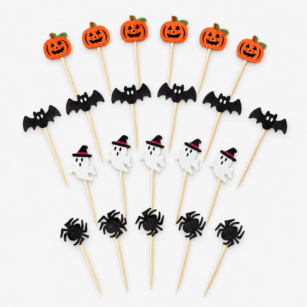 Halloween Themed Cupcake Toppers - GhoulPick