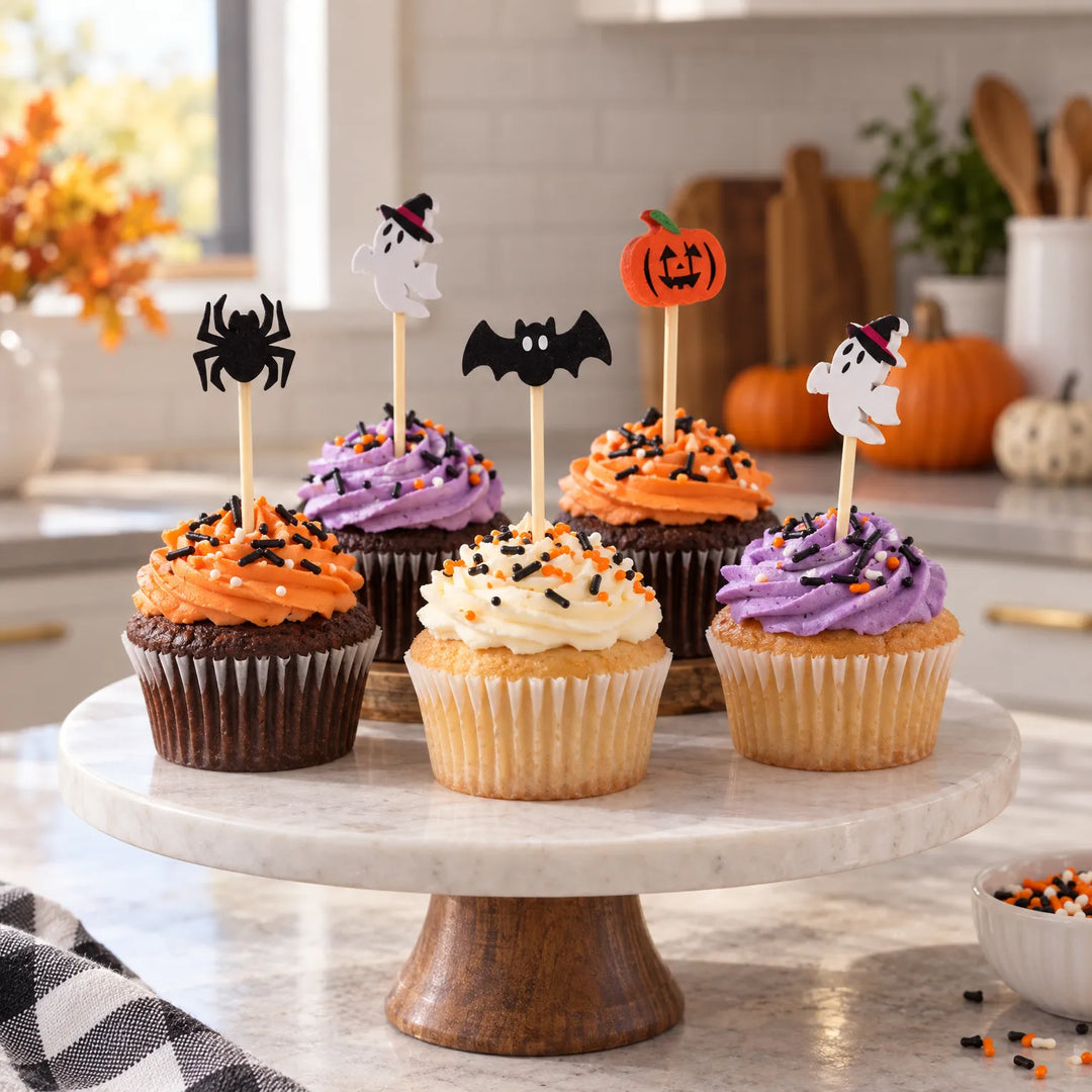 Halloween Themed Cupcake Toppers - GhoulPick