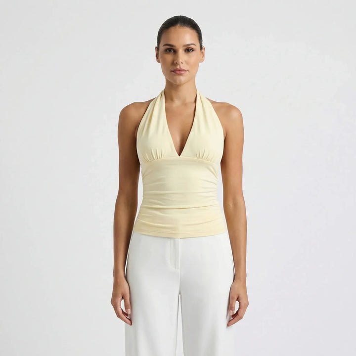 Halter Neck Bodycon Top - Michaela