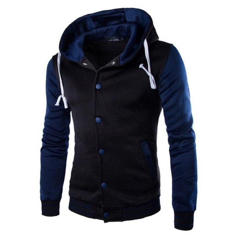 Men's Varsity-Style Baseball Hoodie – Kevin Autumn Edition