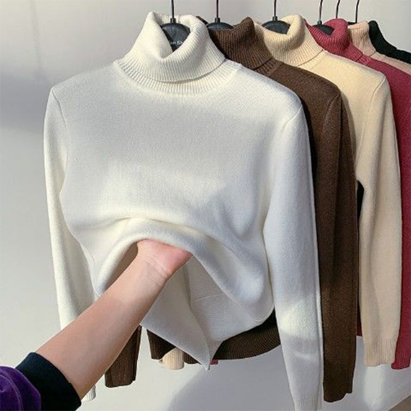 Zimowy polarowy dzianinowy golf – Evelyne