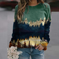 Women's Sweater with Landscape Print – Alina