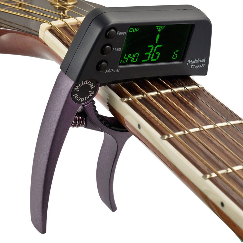 2-in-1 Guitar Capo & Tuner – TuneGrip