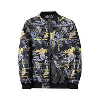 Men's Bomber Jacket with Abstract Print - Enzo