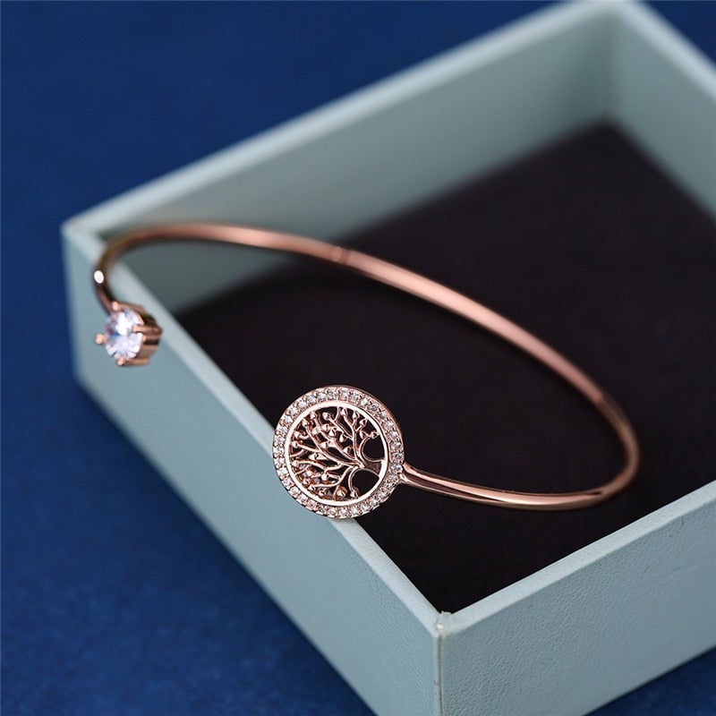Adjustable Tree of Life Bracelet - Elowen