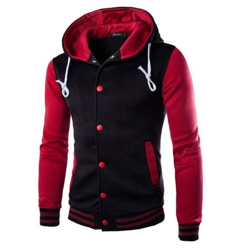 Men's Varsity-Style Baseball Hoodie – Kevin Autumn Edition