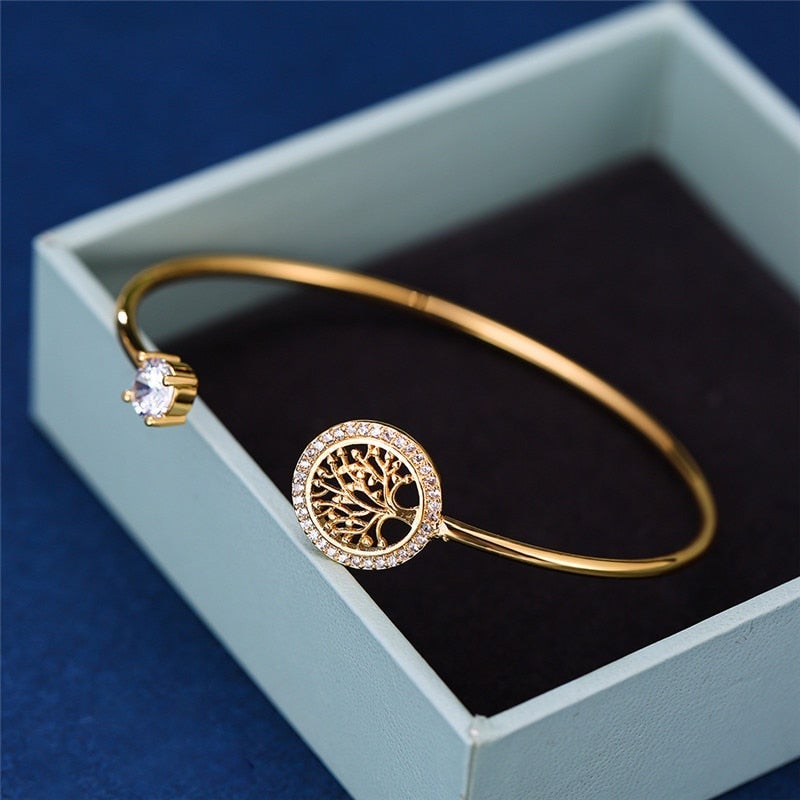 Adjustable Tree of Life Bracelet - Elowen