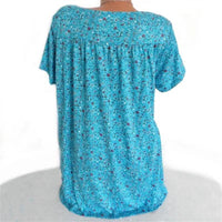 Women's Boho Summer Blouse with Floral Print - Celeste