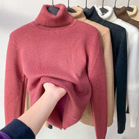 Zimowy polarowy dzianinowy golf – Evelyne