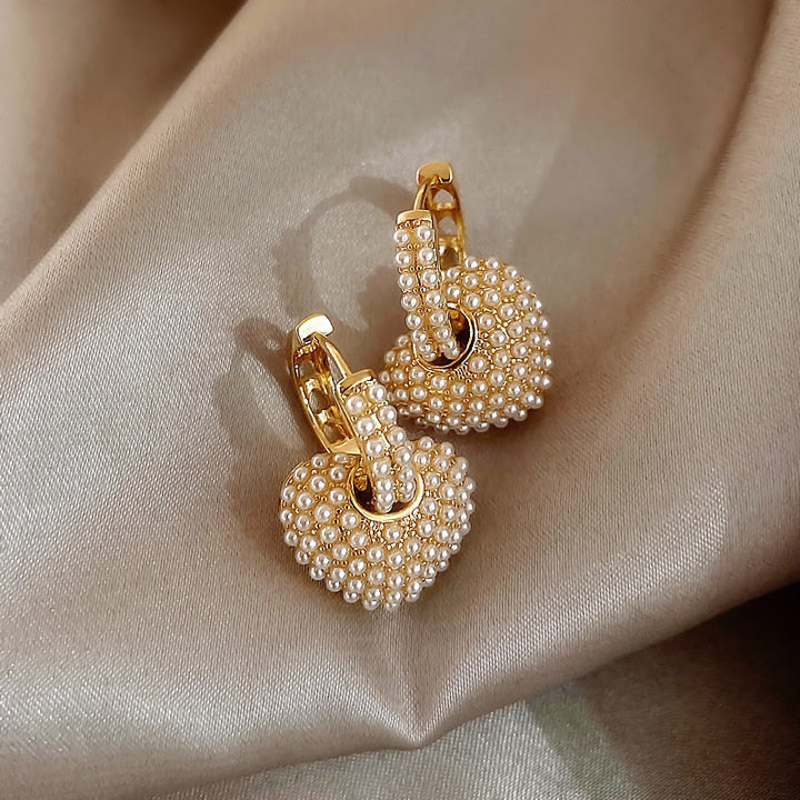 Stijlvolle Gouden Parel Oorbellen voor Dames - Anne