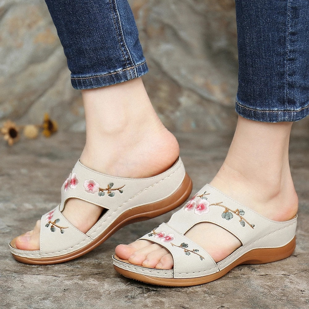 Orthopedic Women's Floral Sandals – Florina