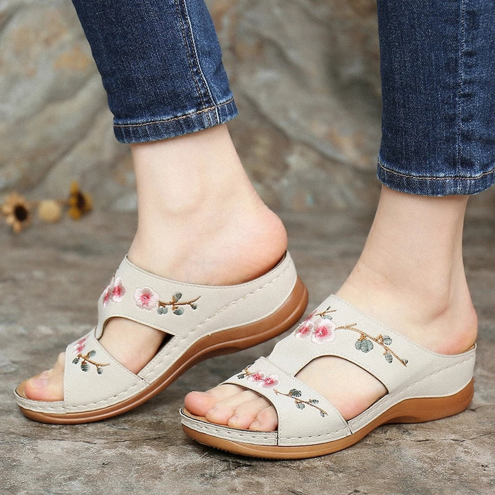 Orthopedic Women's Floral Sandals – Florina