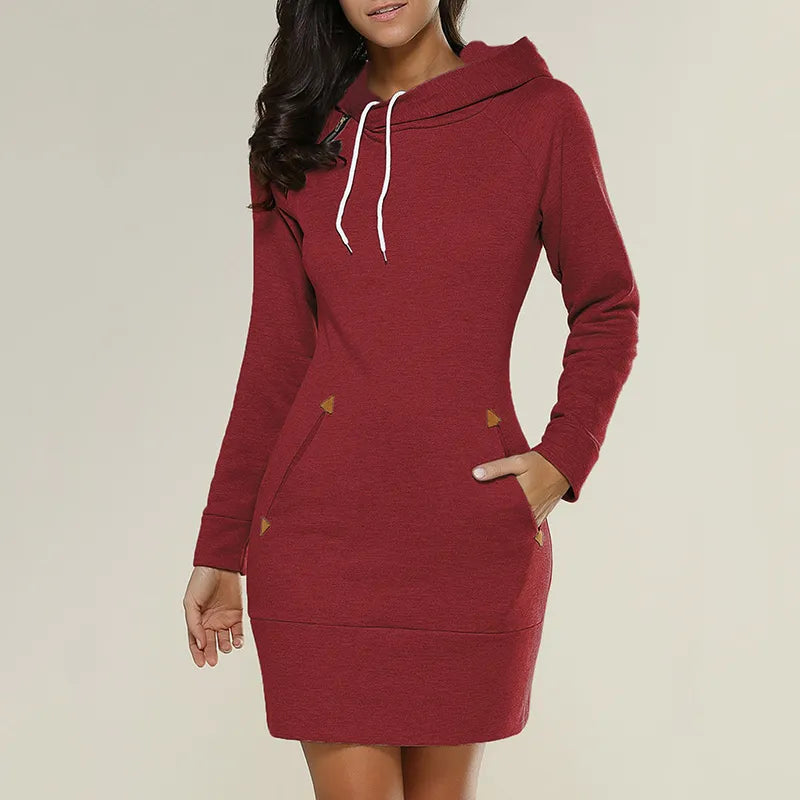 Hoody Sweatjurk met Zakken - Isabella