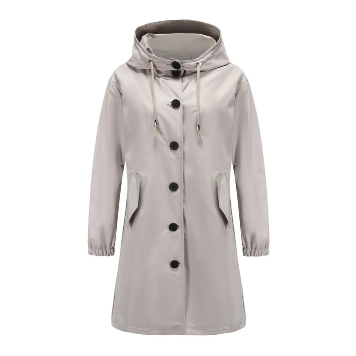 Stylish Windproof Trench Coat - Livia