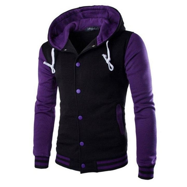 Men's Varsity-Style Baseball Hoodie – Kevin Autumn Edition