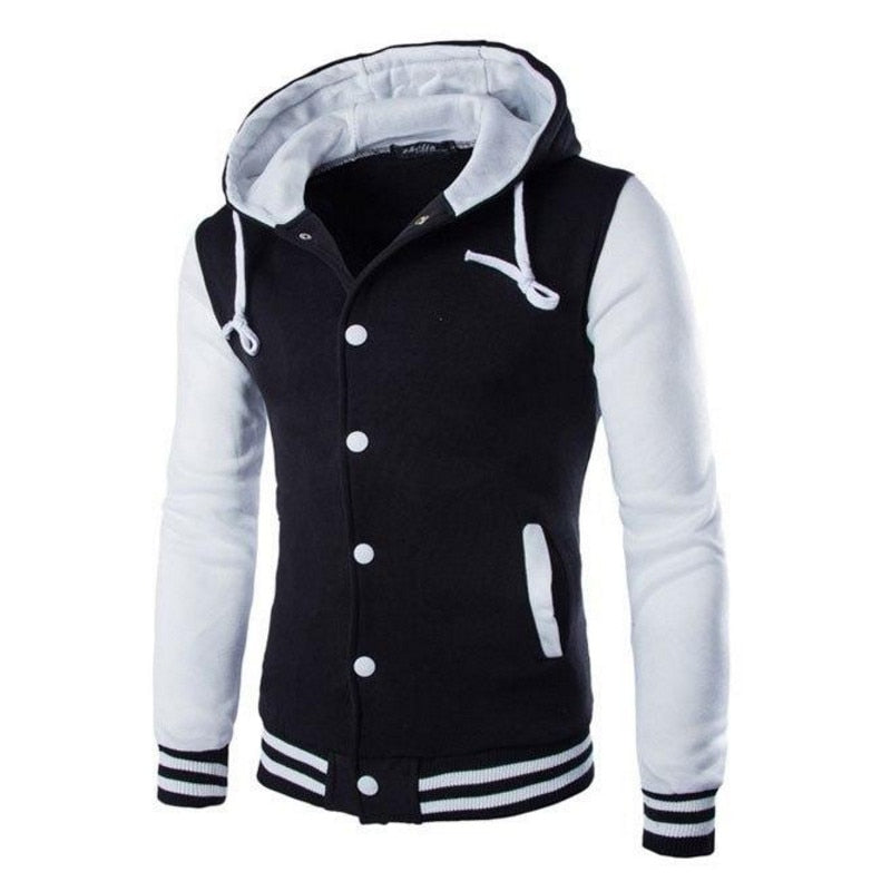 Men's Varsity-Style Baseball Hoodie – Kevin Autumn Edition