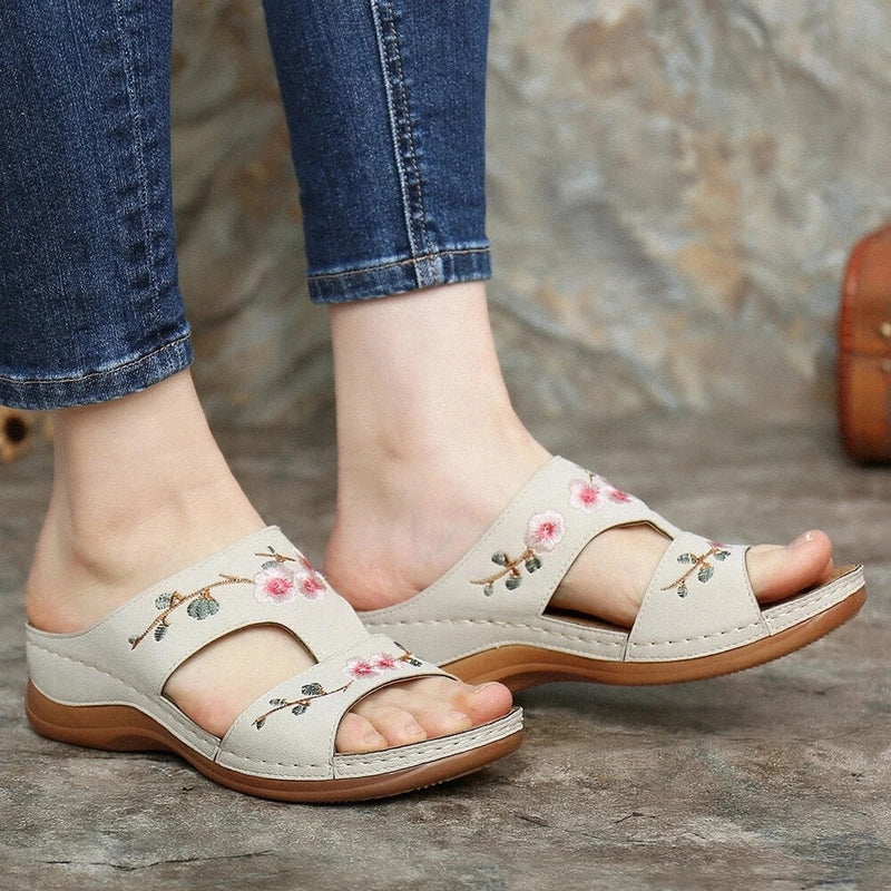 Orthopedic Women's Floral Sandals – Florina