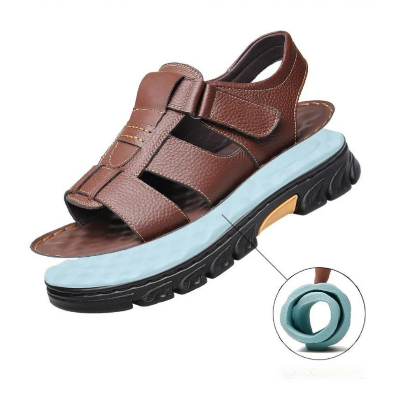 Orthopedic Leather Men's Sandals – Thijs