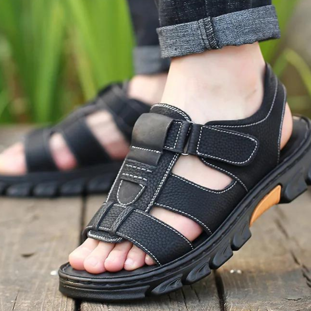 Orthopedic Leather Men's Sandals – Thijs