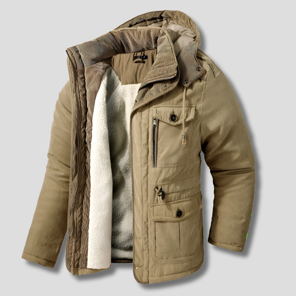 Herren-Parka Mit Kapuze Und Bündchen - Carlos