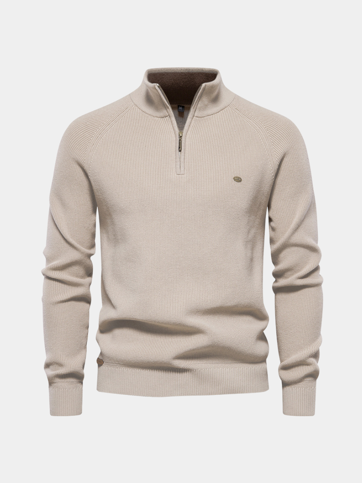 Herrenpullover Mit Halbem Reißverschluss - Mateo