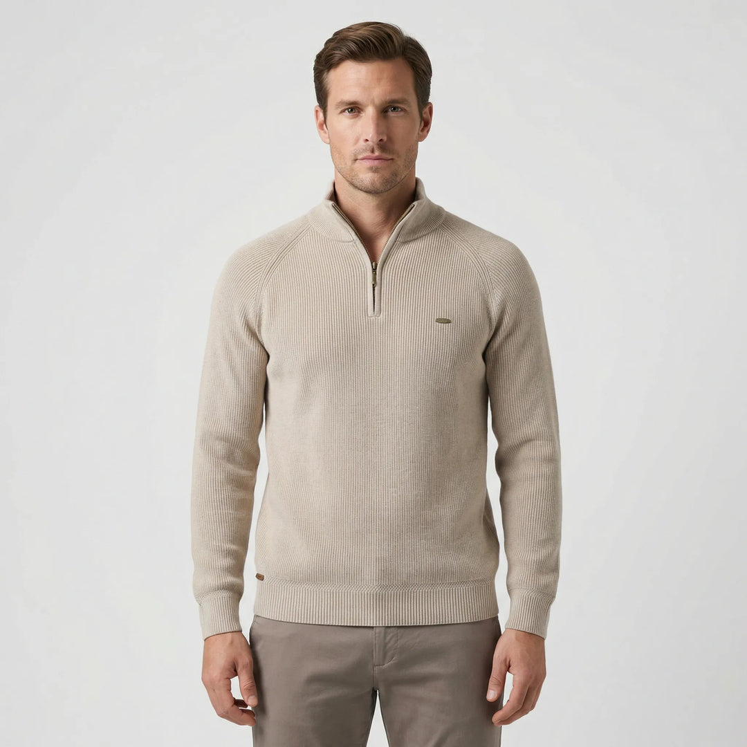 Herrenpullover Mit Halbem Reißverschluss - Mateo