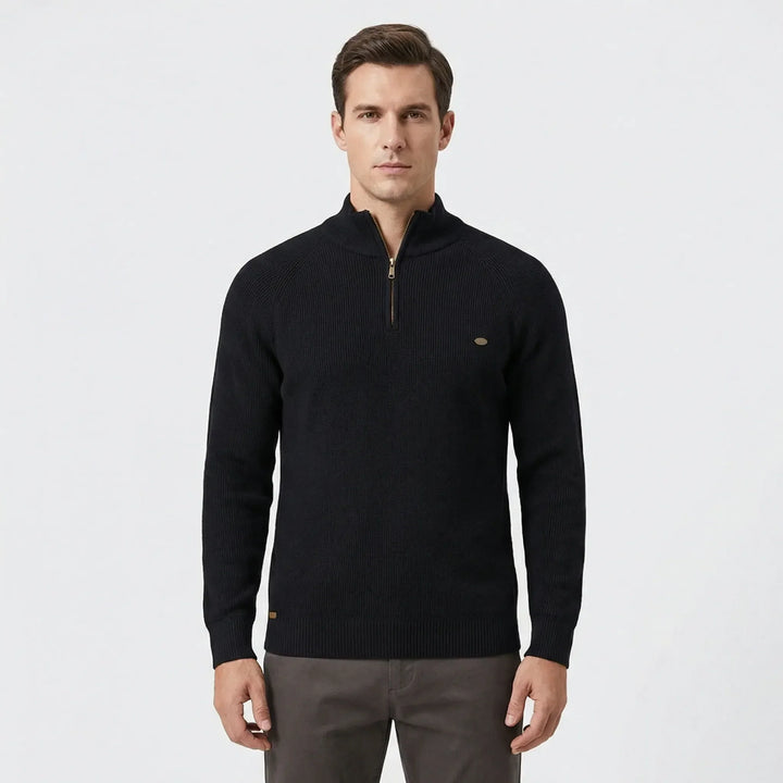 Herrenpullover Mit Halbem Reißverschluss - Mateo