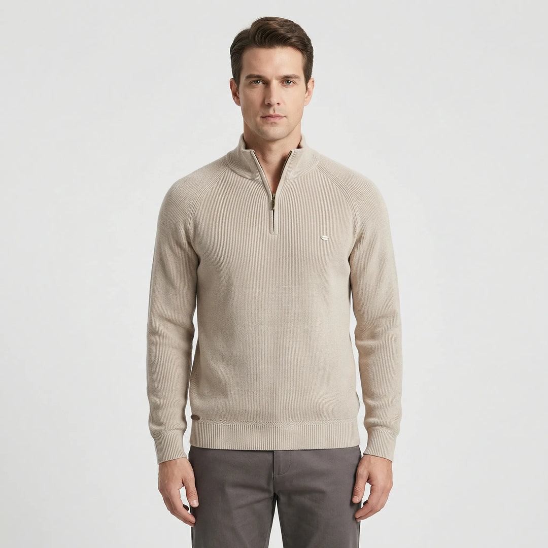 Herrenpullover Mit Halbem Reißverschluss - Mateo