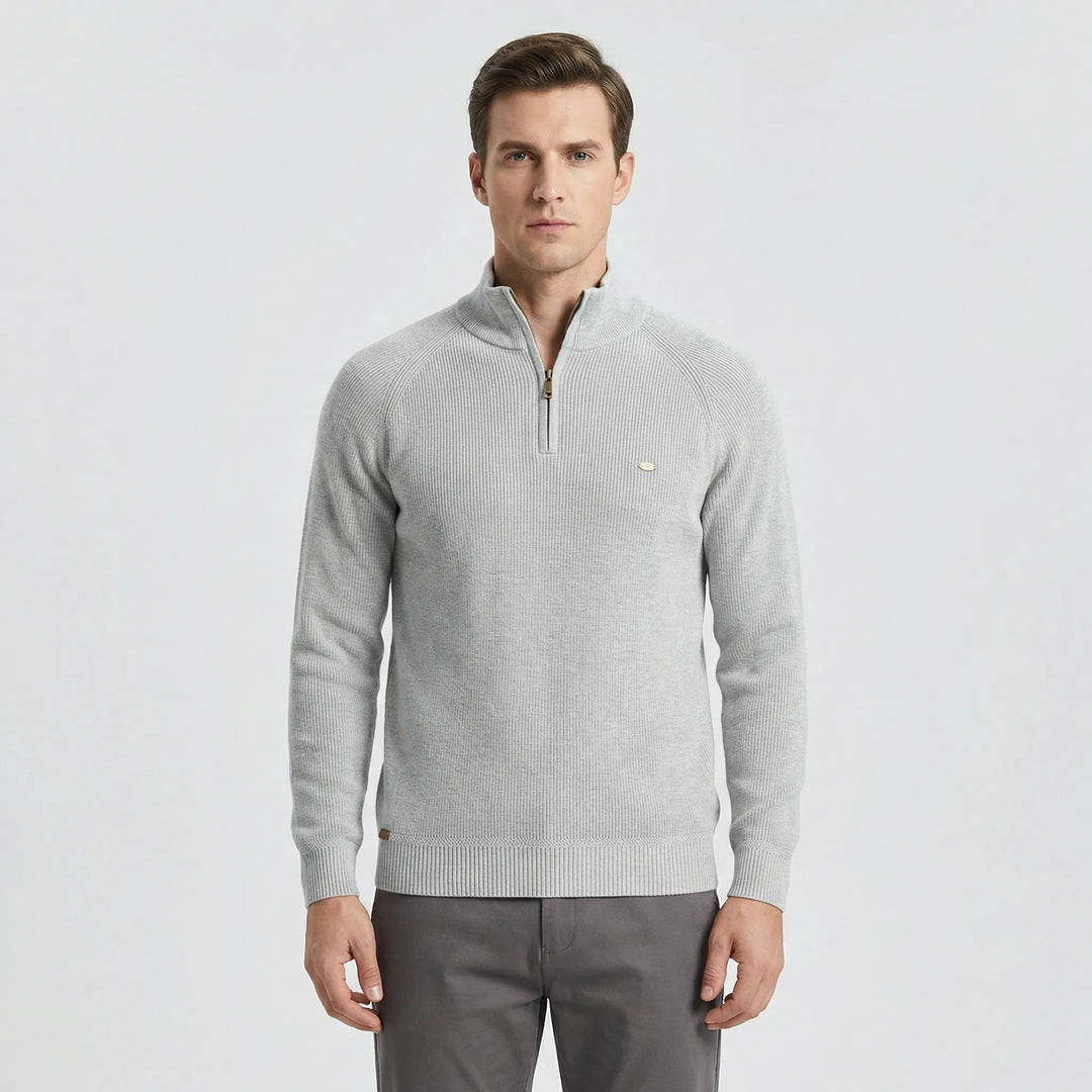 Herrenpullover Mit Halbem Reißverschluss - Mateo