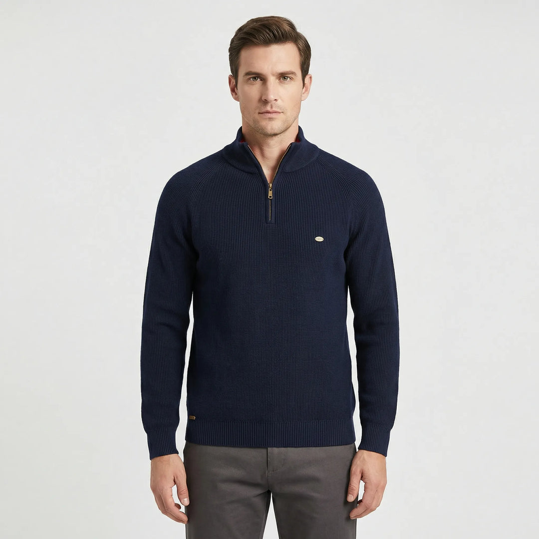 Herrenpullover Mit Halbem Reißverschluss - Mateo