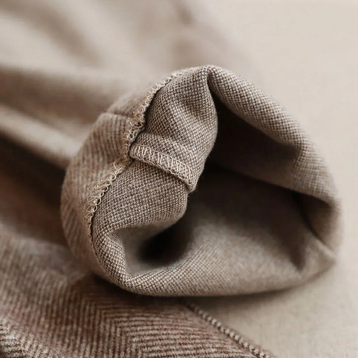 Herringbone Pencil Cut Trousers - Antonia