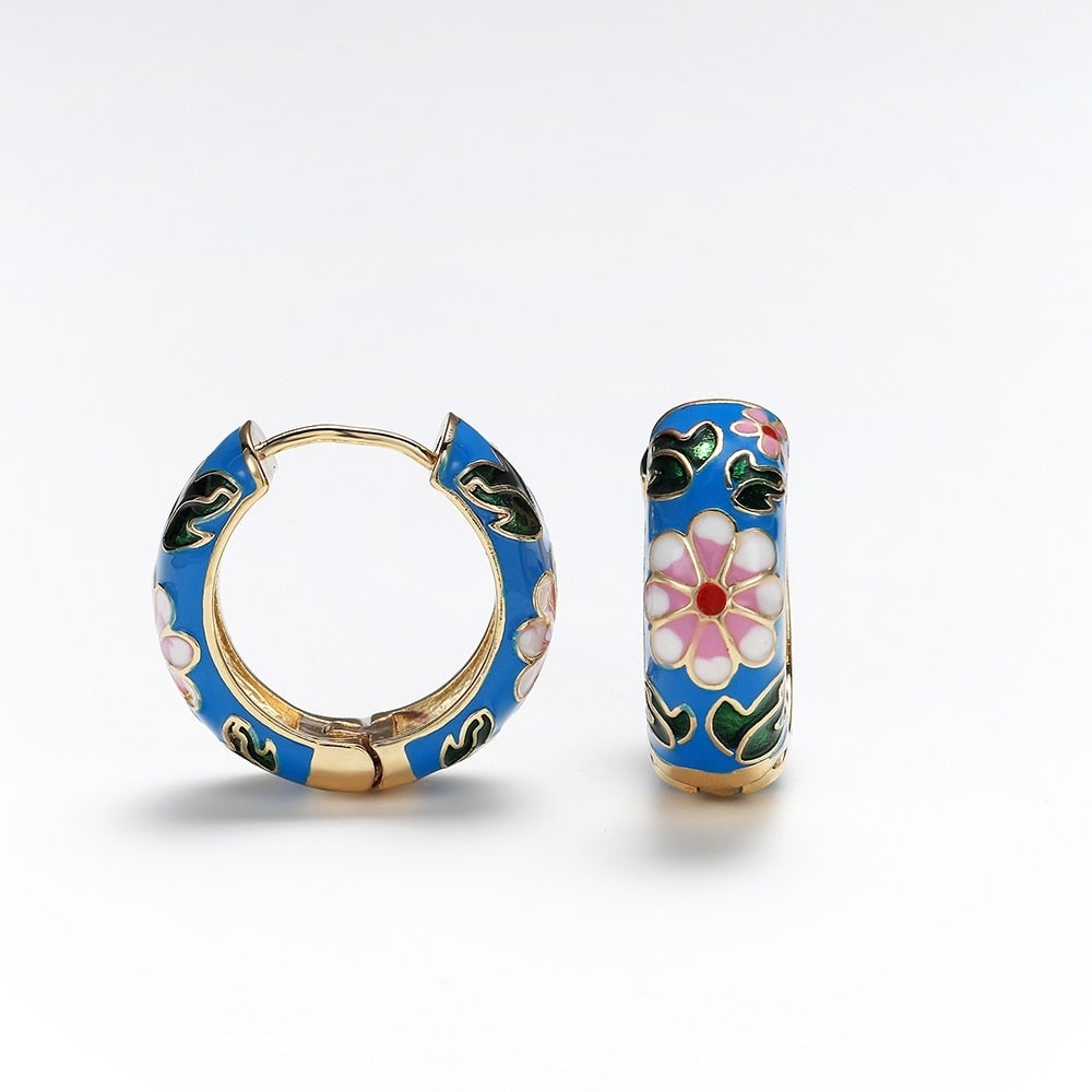 Luxury Flower Earrings - Roselle
