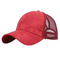 Trendy women's baseball cap with ponytail opening and Velcro closure – Leona