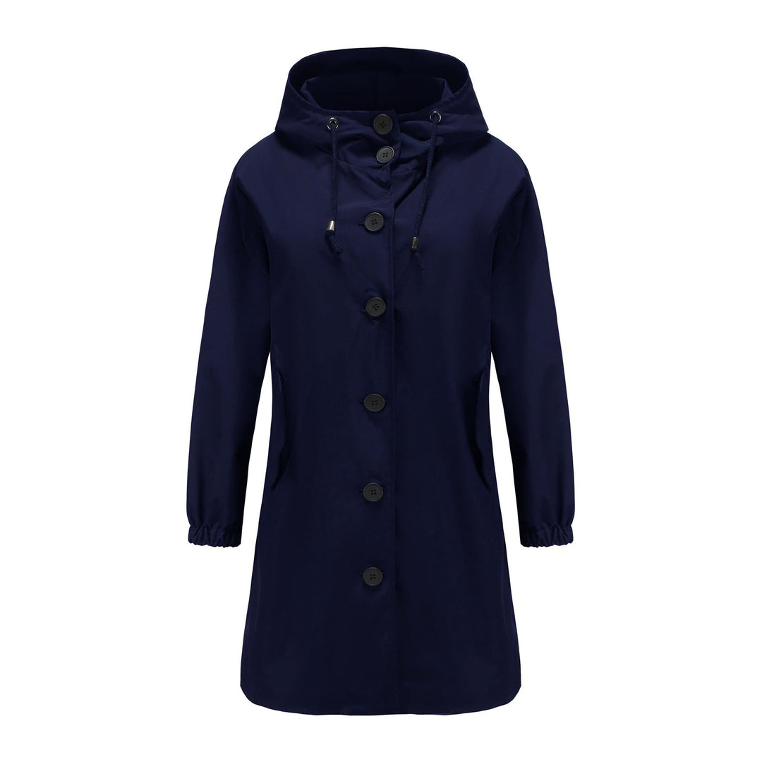 Stylish Windproof Trench Coat - Livia