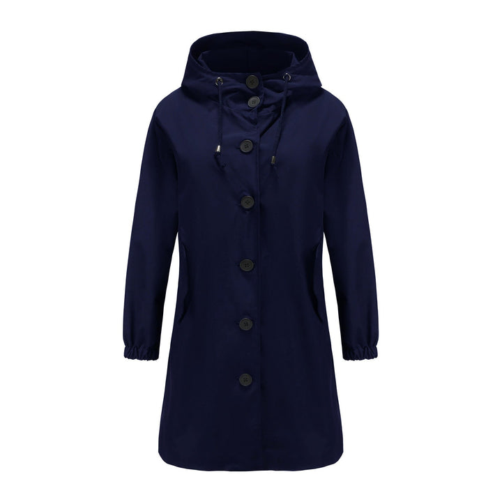 Stylish Windproof Trench Coat - Livia