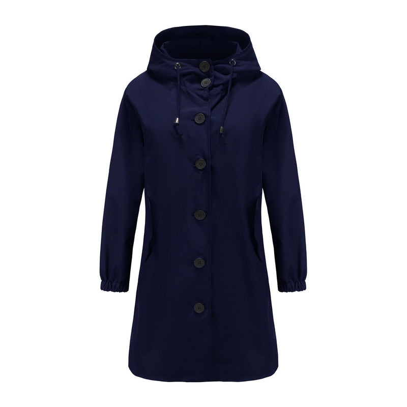 Stylish Windproof Trench Coat - Livia