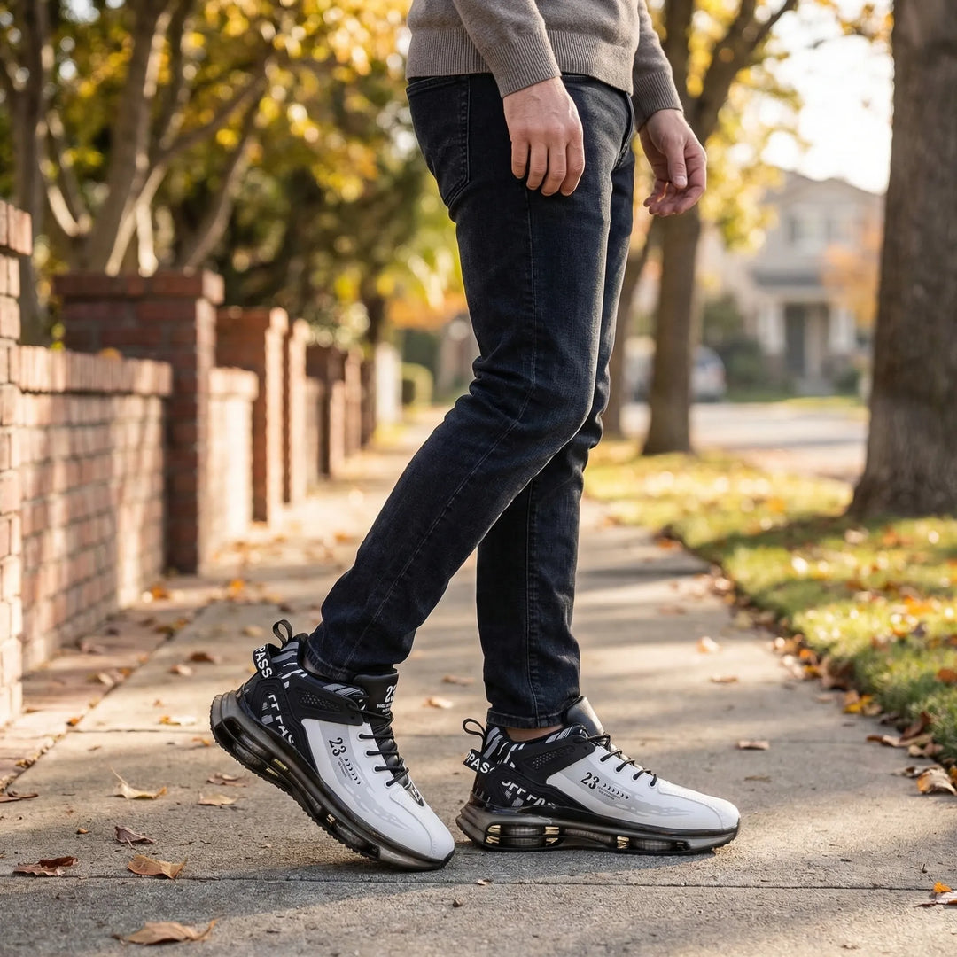 High-Ankle Lace-Up Sneaker - Carlos