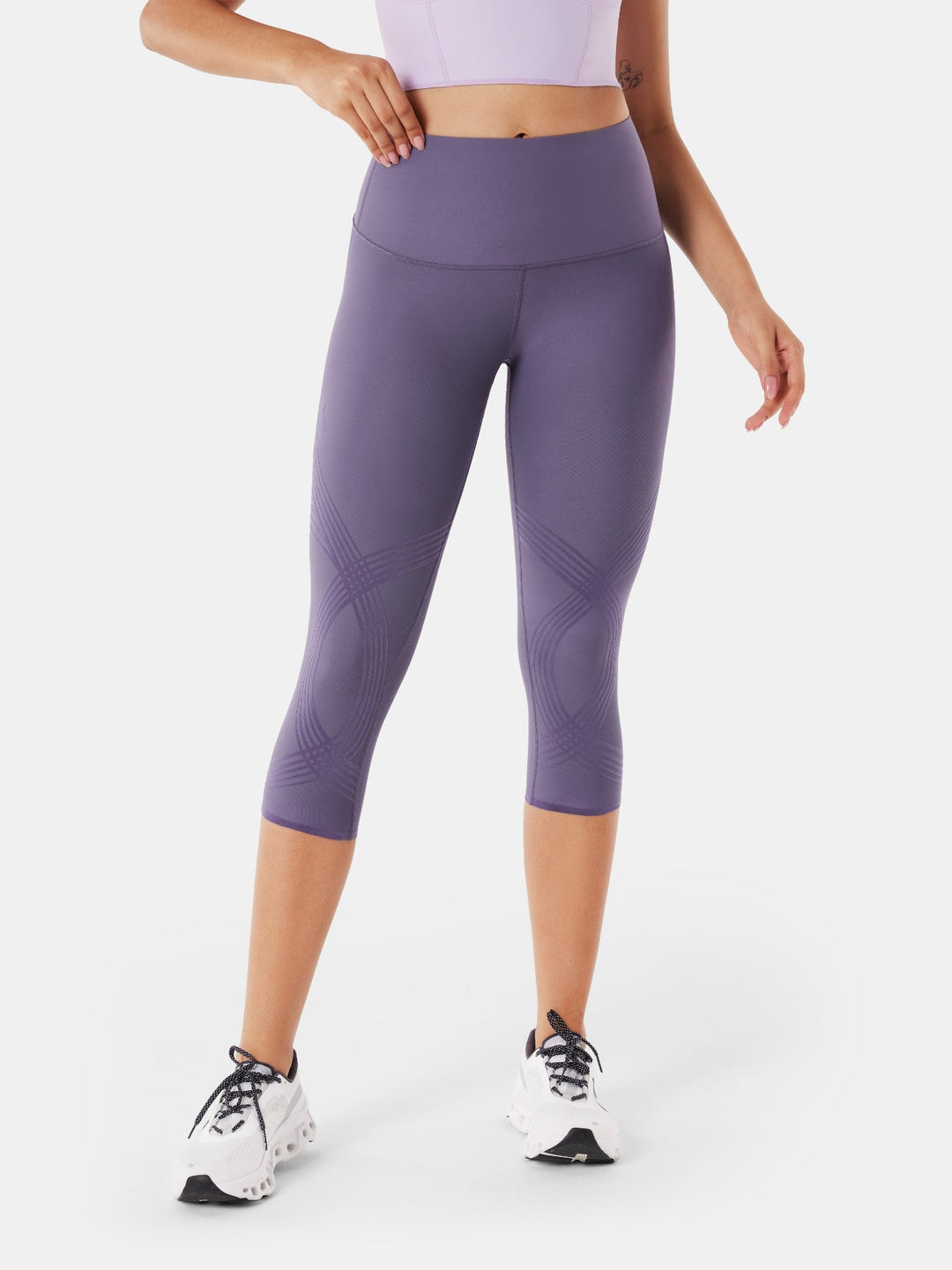 High-Compression Capri Gym Leggings - Cristina