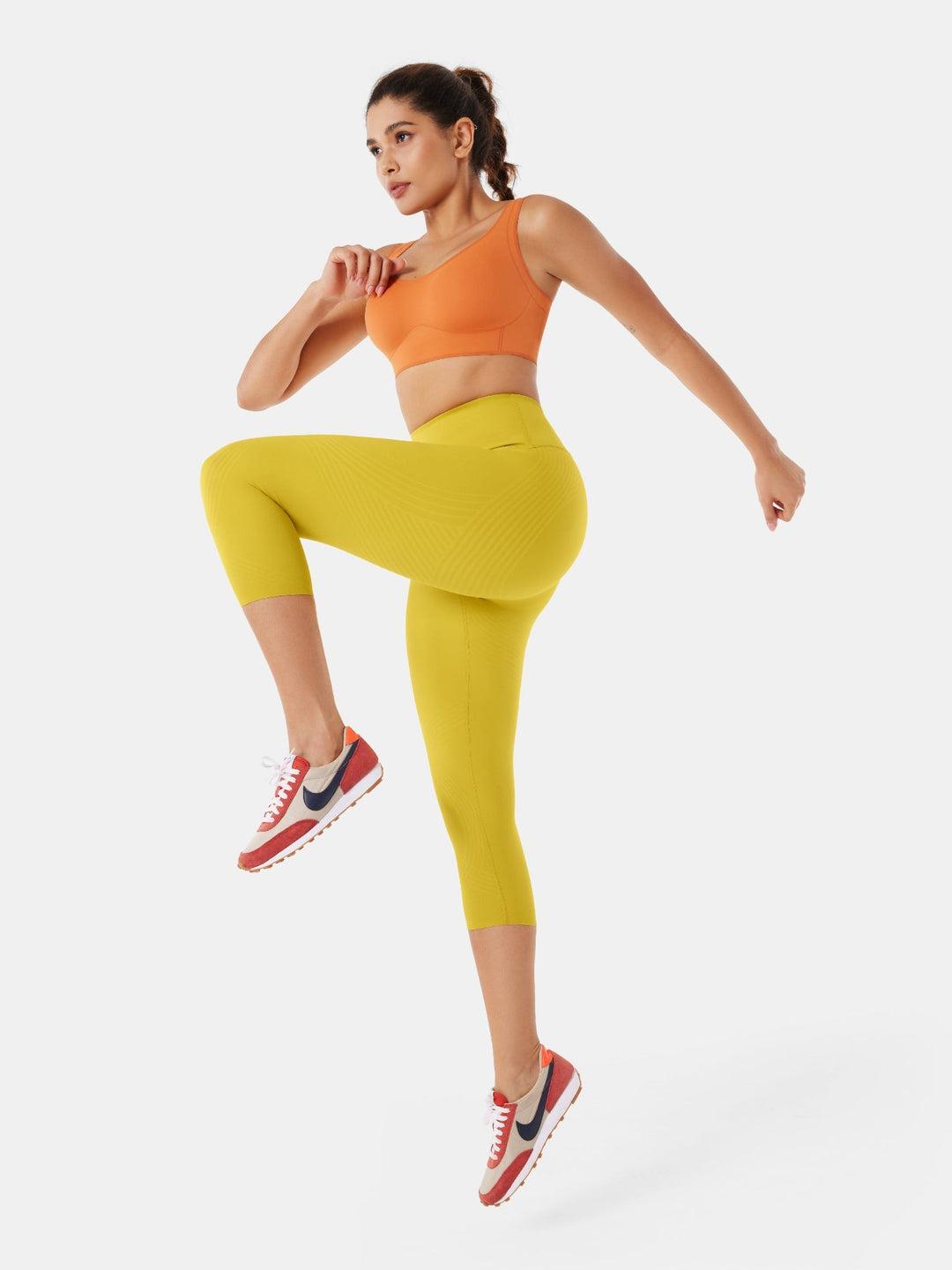 High-Compression Capri Gym Leggings - Cristina